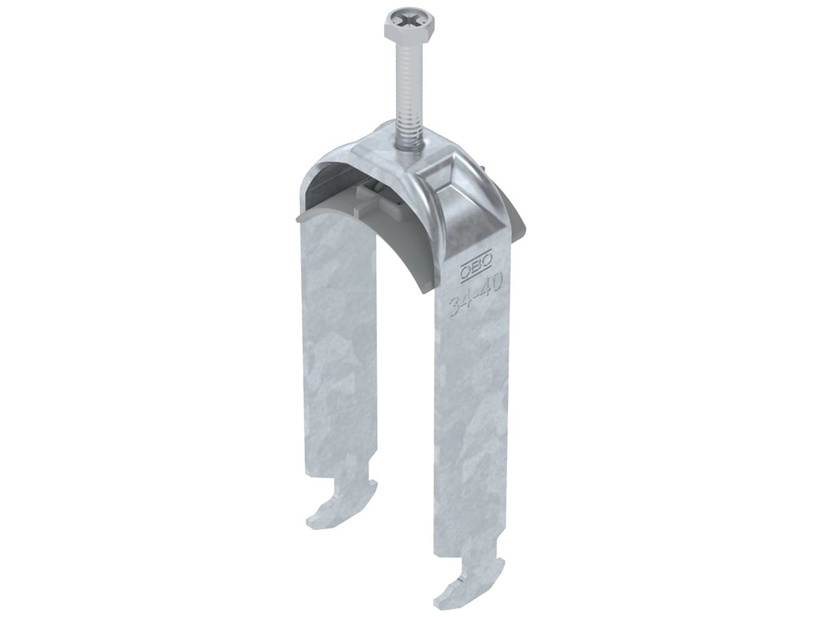 Schnellverleger BET 2056 H-Fuss Kunststoff 34…40mm 2×Kabel Stahl tfZn