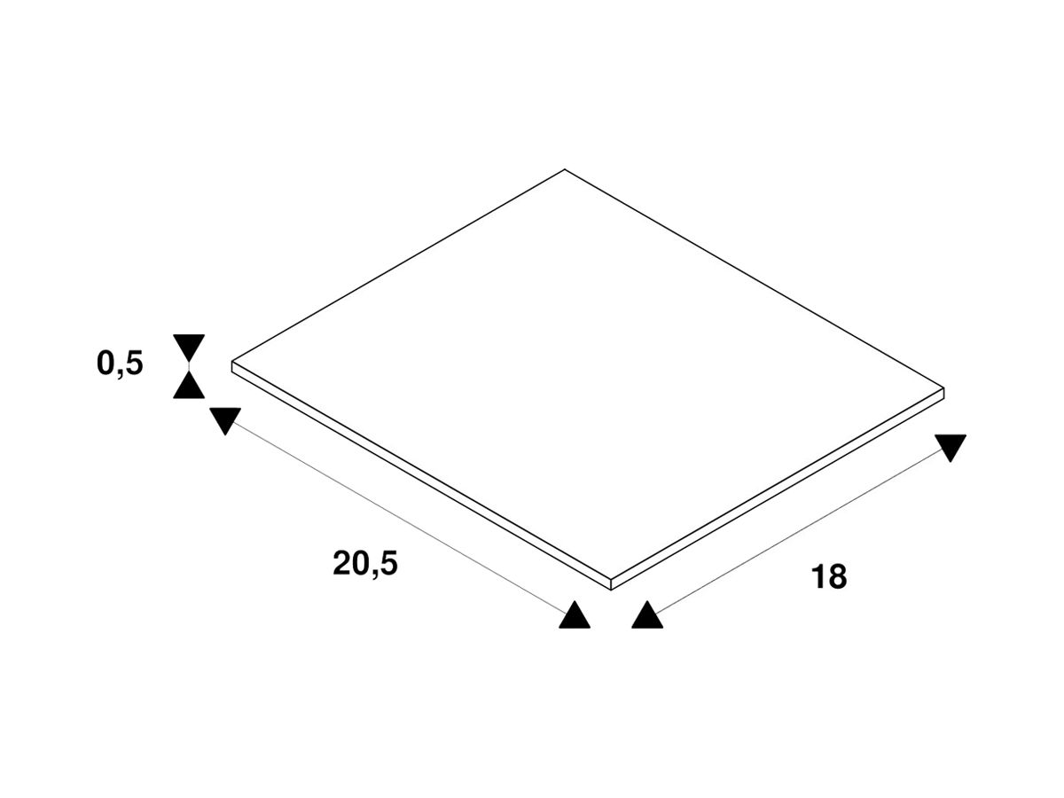EB-Rahmen SLV DOWNUNDER PUR, 120×155mm silber