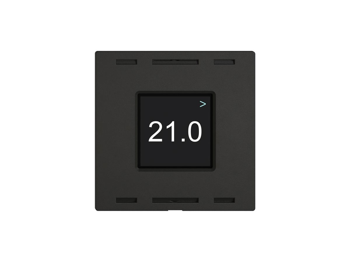 Bedienaufsatz zu Raumtemperatursensor EDIZIO.liv Wiser SNAPFIX® schwarz