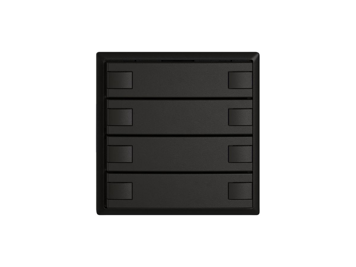 KNX-Taster RGB EDIZIO.liv SNAPFIX® Temperaturfüh.o.LED 8×Taste 1-Tbed.sz