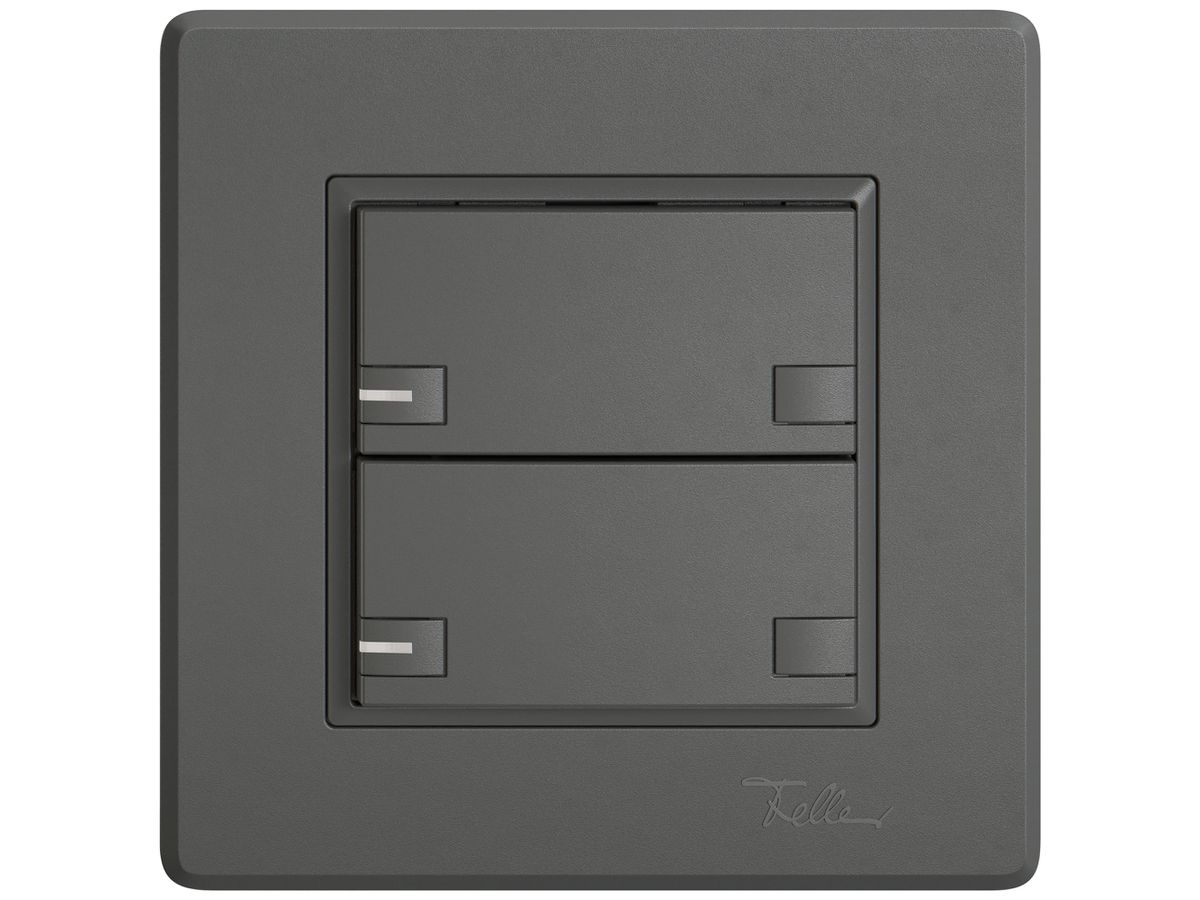 UP-KNX-Taster RGB EDIZIO.liv SNAPFIX® Temperaturfüh.RGB-LED 2×T 2-Tbed.dgu