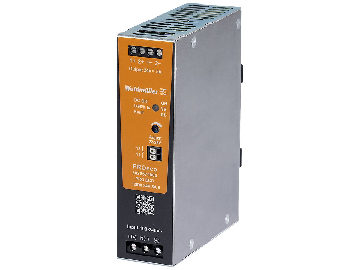Schaltnetzgerät Weidmüller Connect Power PRO ECO 120W 24V 5A