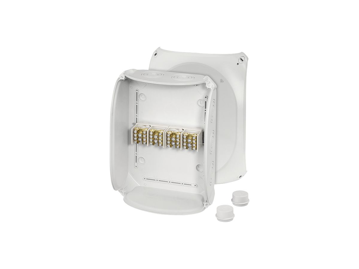 AP-Abzweigdose Hensel DK 3534 Hauptleitungskl.4×35mm², grau