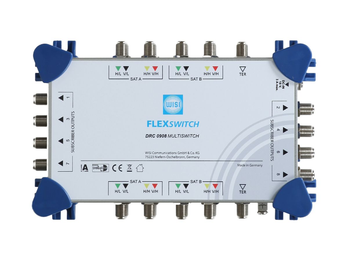 Multischalter WISI FLEXSWITCH 9/8, Kaskade, terrestrisch passiv