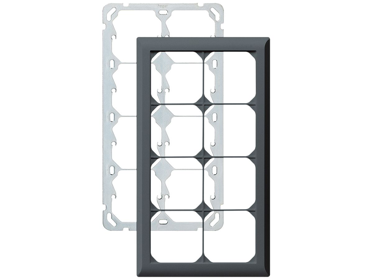 UP-Kopfzeile kallysto.line 4×2 anthrazit vertikal