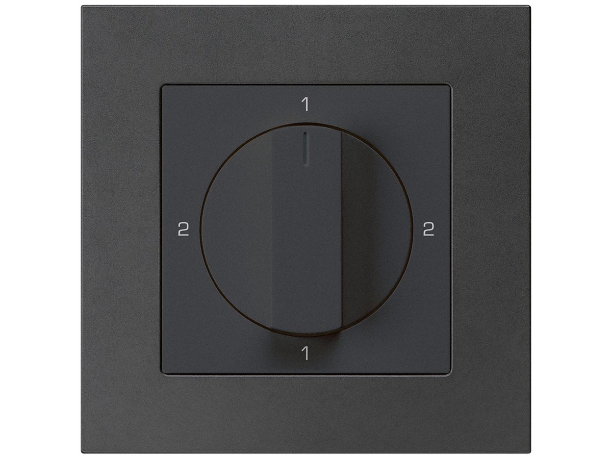 UP-Drehschalter kallysto.pro 3/1L schwarz mit Drehgriff