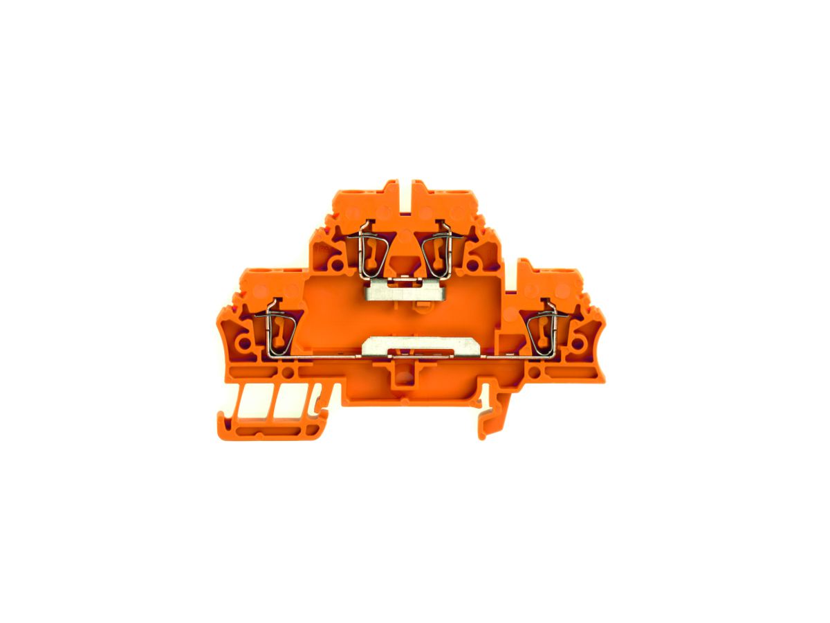 Mehrstock-Reihenklemme Weidmüller ZDK 2.5 Zugfeder 2.5mm² 2 Etagen orange