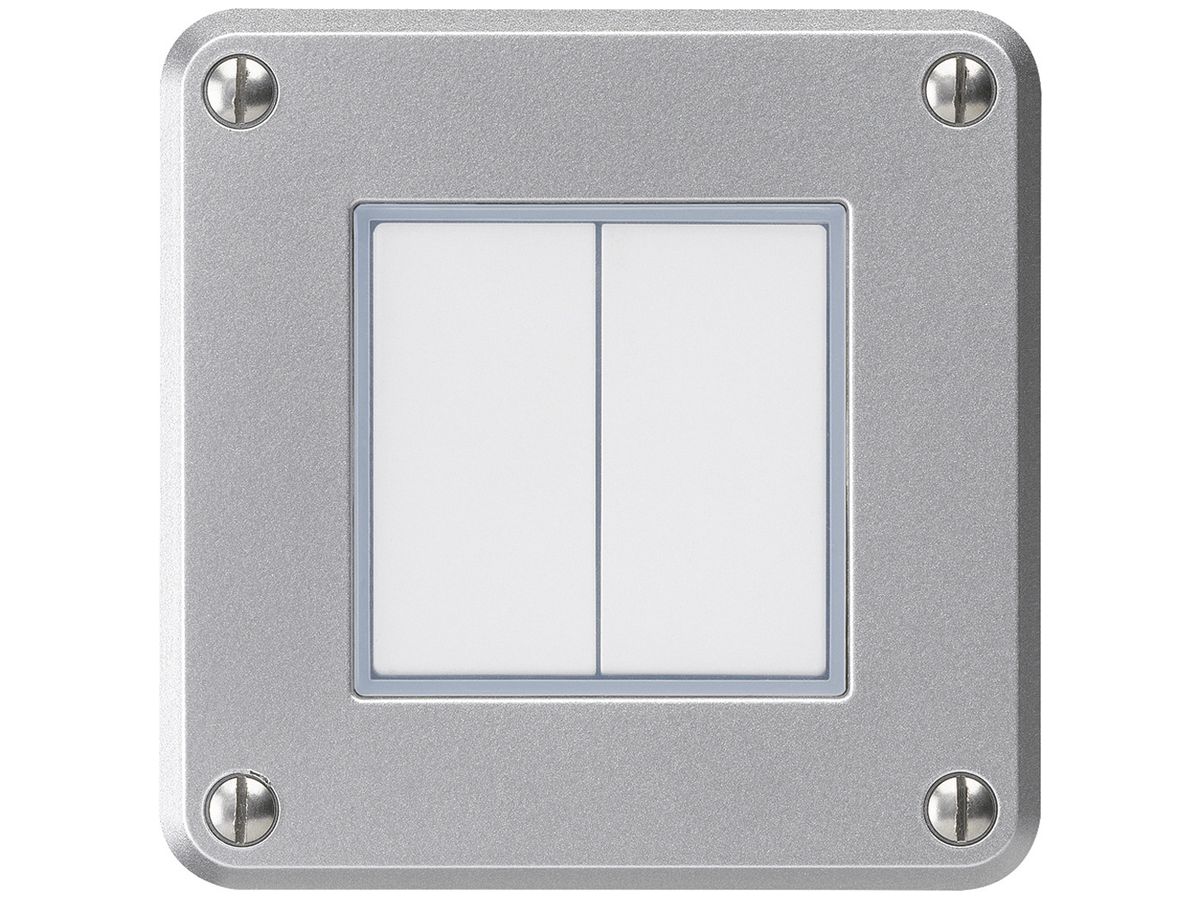 UP-Drucktaster robusto IP55 2×1P aluminium für Kombination