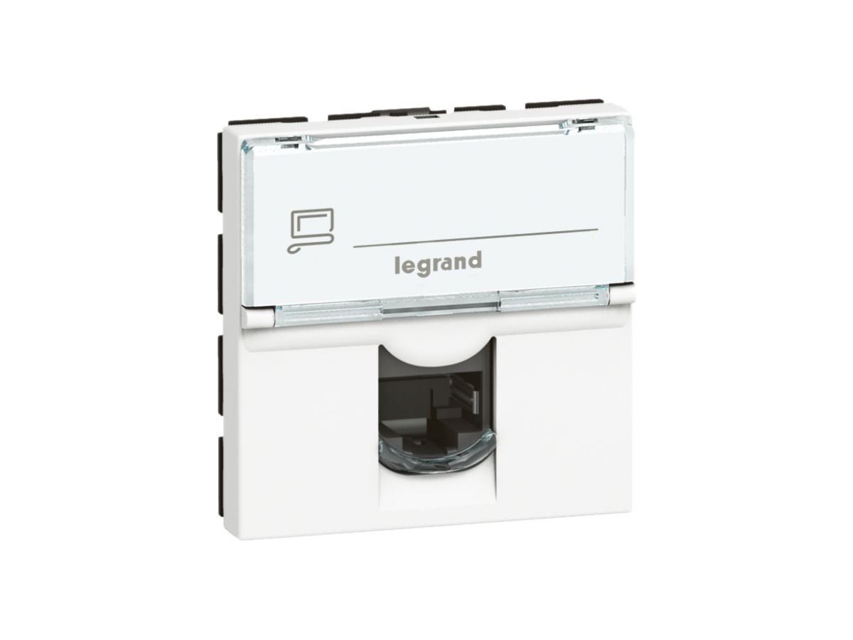 EB-Aufnahmeträger MOS 1×RJ45 weiss für Keystone