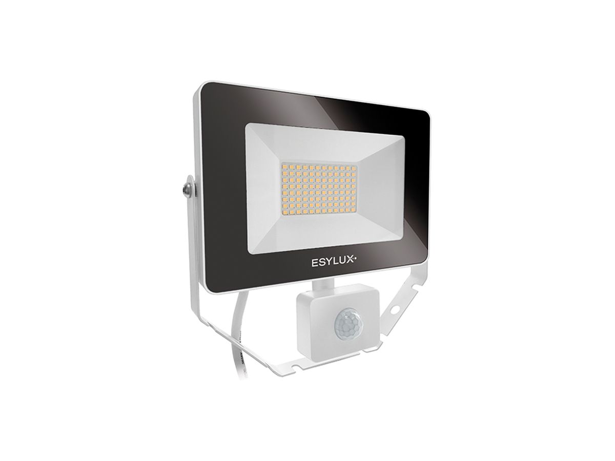 LED-Strahler ESYLUX AFL BASIC, 30W 4000K 3000lm 200×60×195mm IP65, weiss