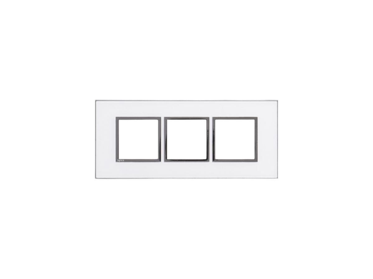 UP-Kopfzeile Legrand Arteor 1×3, horizontal, mirror white