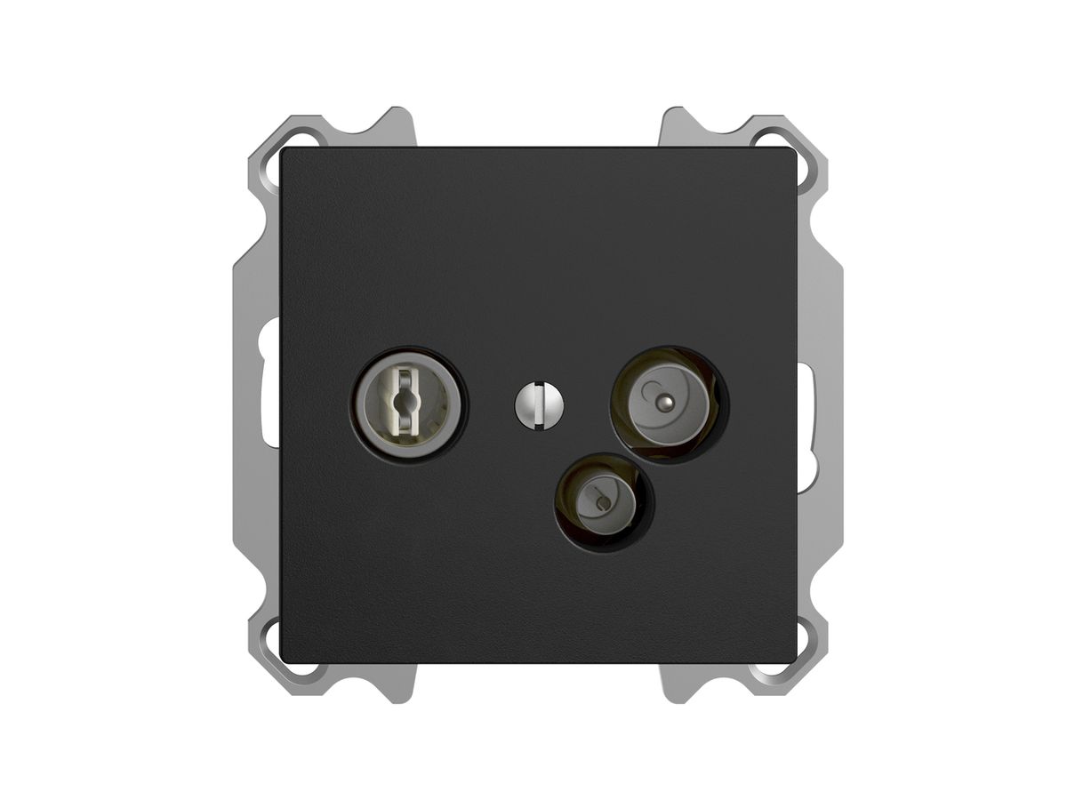 UP-Antennendose TV-R-Daten DD04 5…65MHz EDIZIOdue schwarz