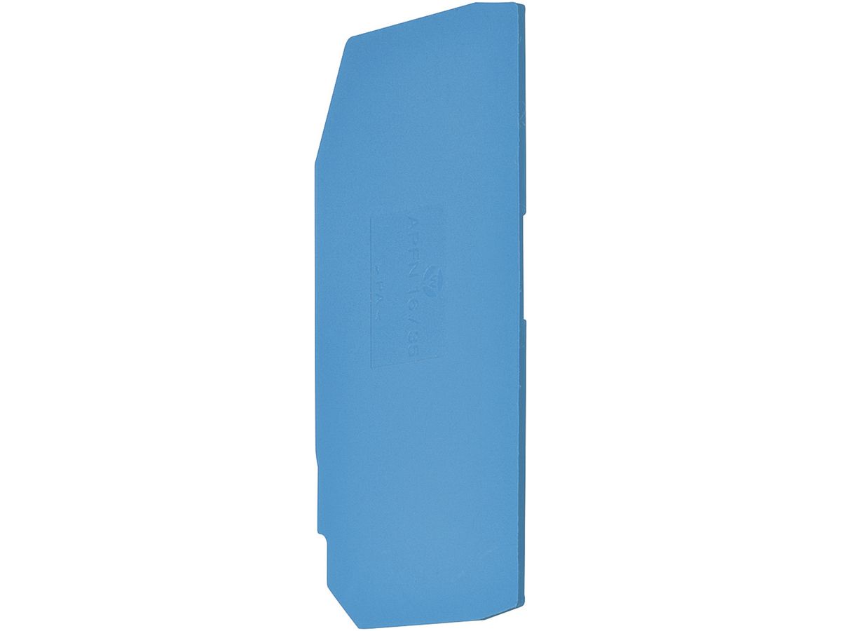 Abschlusswand Hager für KYA16NH2 N-Klemmen 16mm² blau