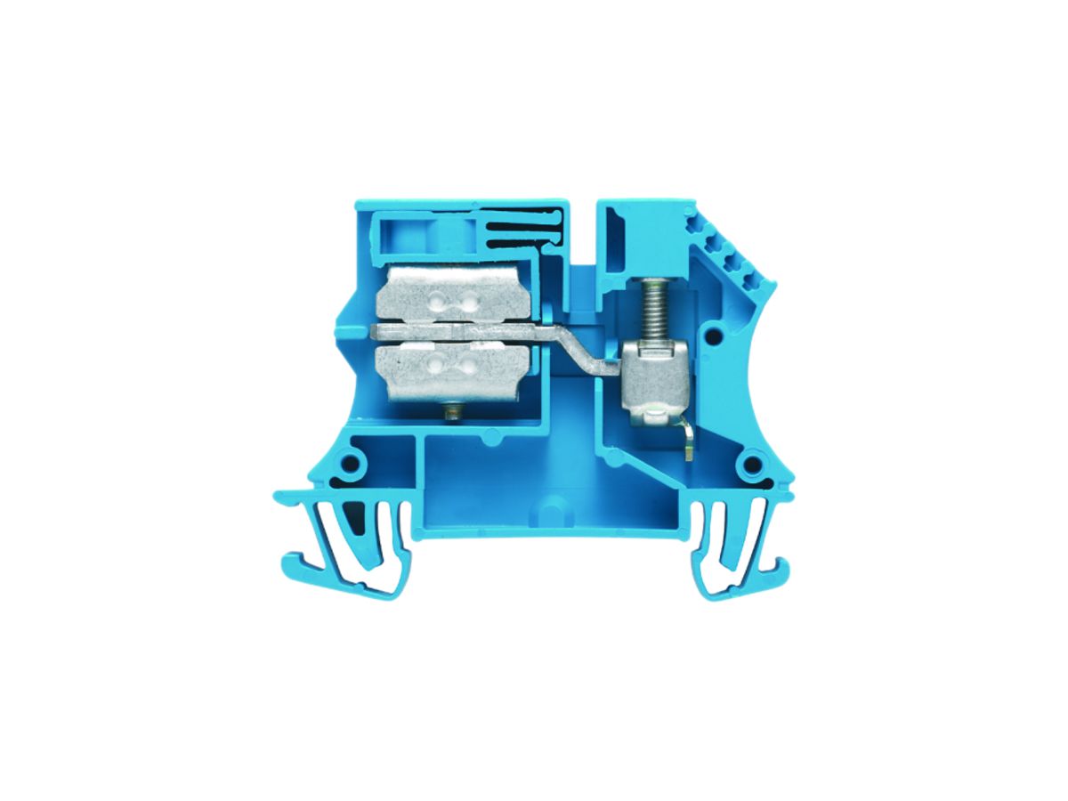 Messtrenn-Reihenklemme Weidmüller WNT Sammelschiene 6mm² gleitend TS35 blau  - Elektrogrosshandel