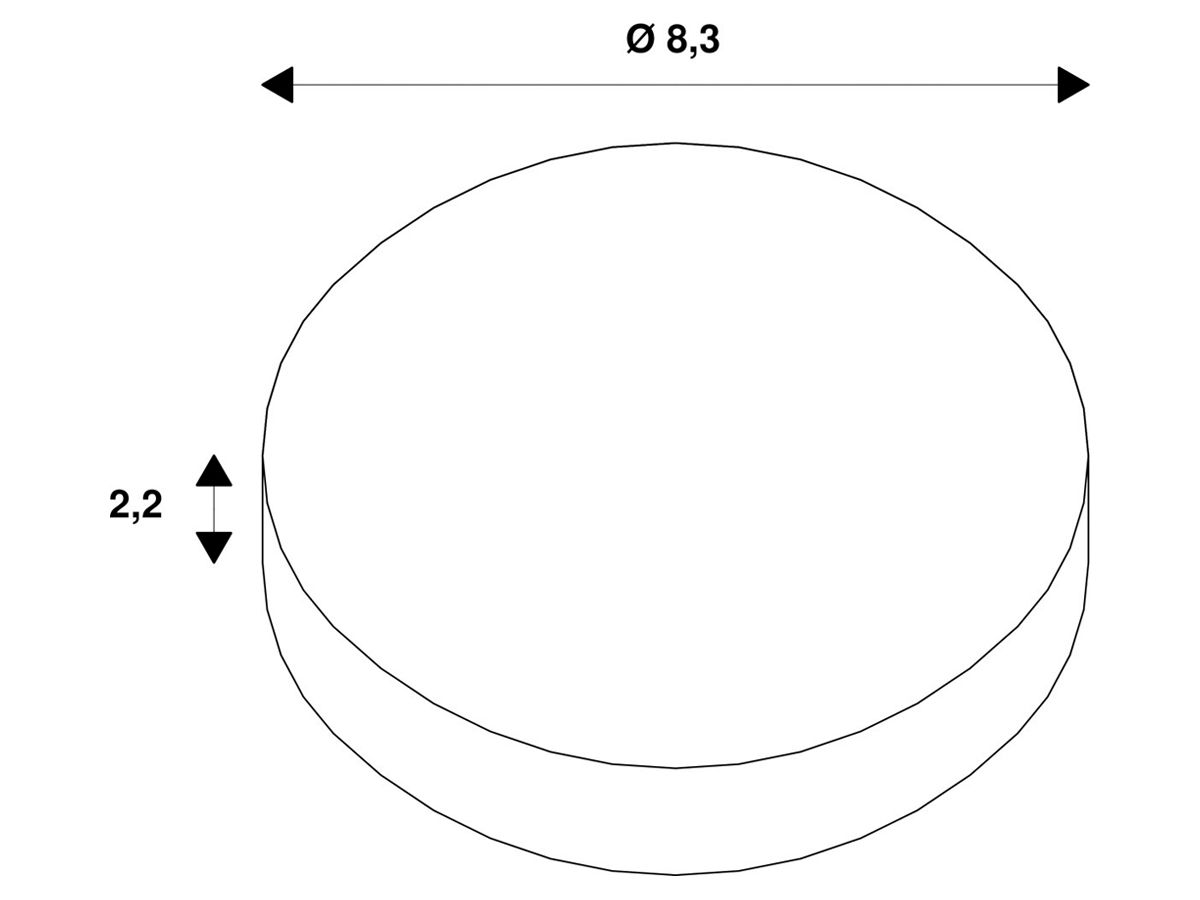 Fokuslinse SLV KALU 2.0 Kunststoff symmetrisch 15° Ø83