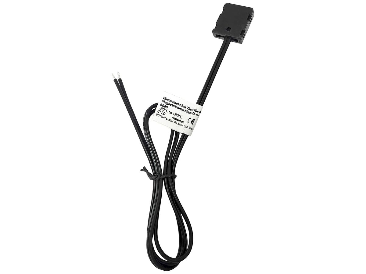 Anschlusskabel DOTLUX RETAILO 2-polig Adapter freies Ende 0.75m schwarz