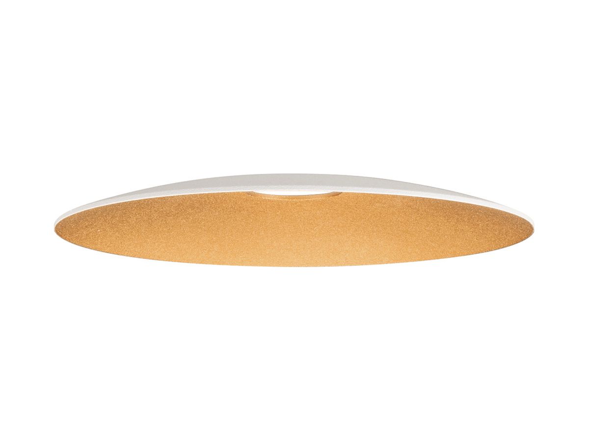 Leuchtenschirm SLV LALU ELYPSE Stahl Ø150×14mm weiss Gold unifarbig