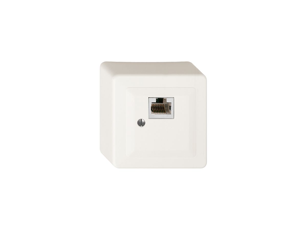 AP-Dose 1×RJ45/s 8P weiss R&M swissline