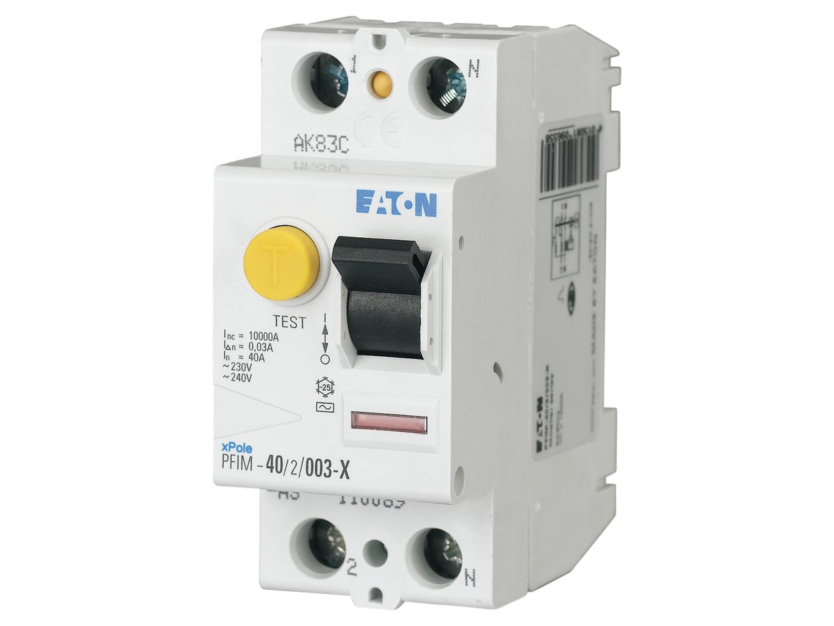 Fehlerstromschutzschalter Eaton PFIM 2P 40A 30mA Typ A