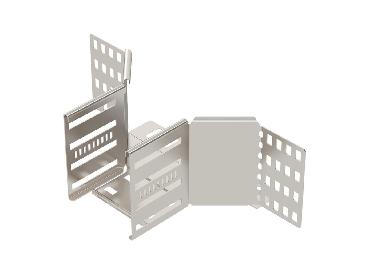 T-Abgang BET RAA 110×100mm Edelstahl A2 blank