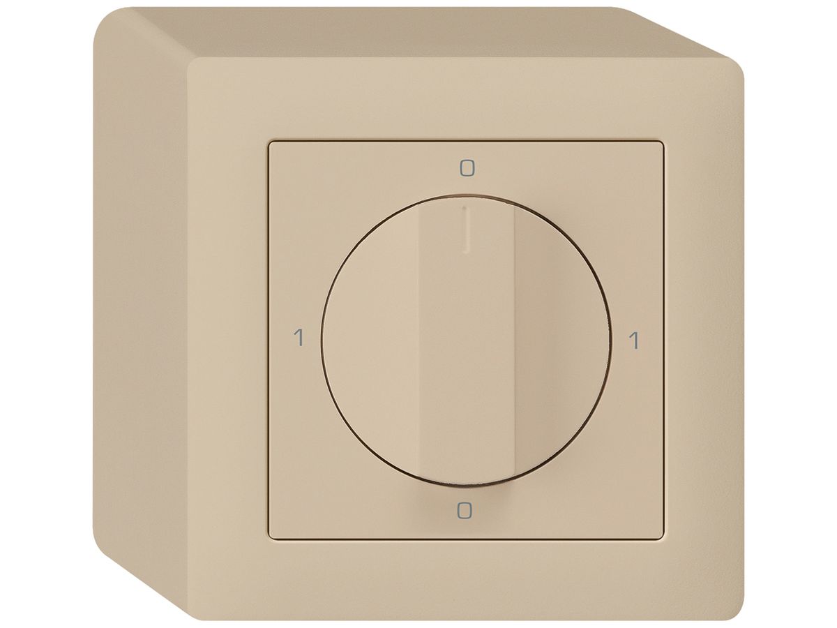 AP-Drehschalter kallysto 0/1L beige mit Drehgriff