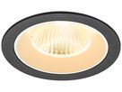 EB-LED-Deckenleuchte SLV NUMINOS L 17W 2500lm 3000K MB DALI DIM Ø130×85mm sz/ws
