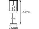 Wegeleuchte LDV ENDURA CLASSIC POST E27 550mm Edelstahl