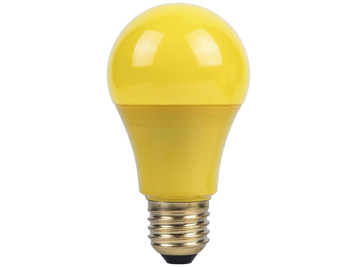 LED-Lampe ELBRO E27 A19 3W 230V 40lm gelb opal