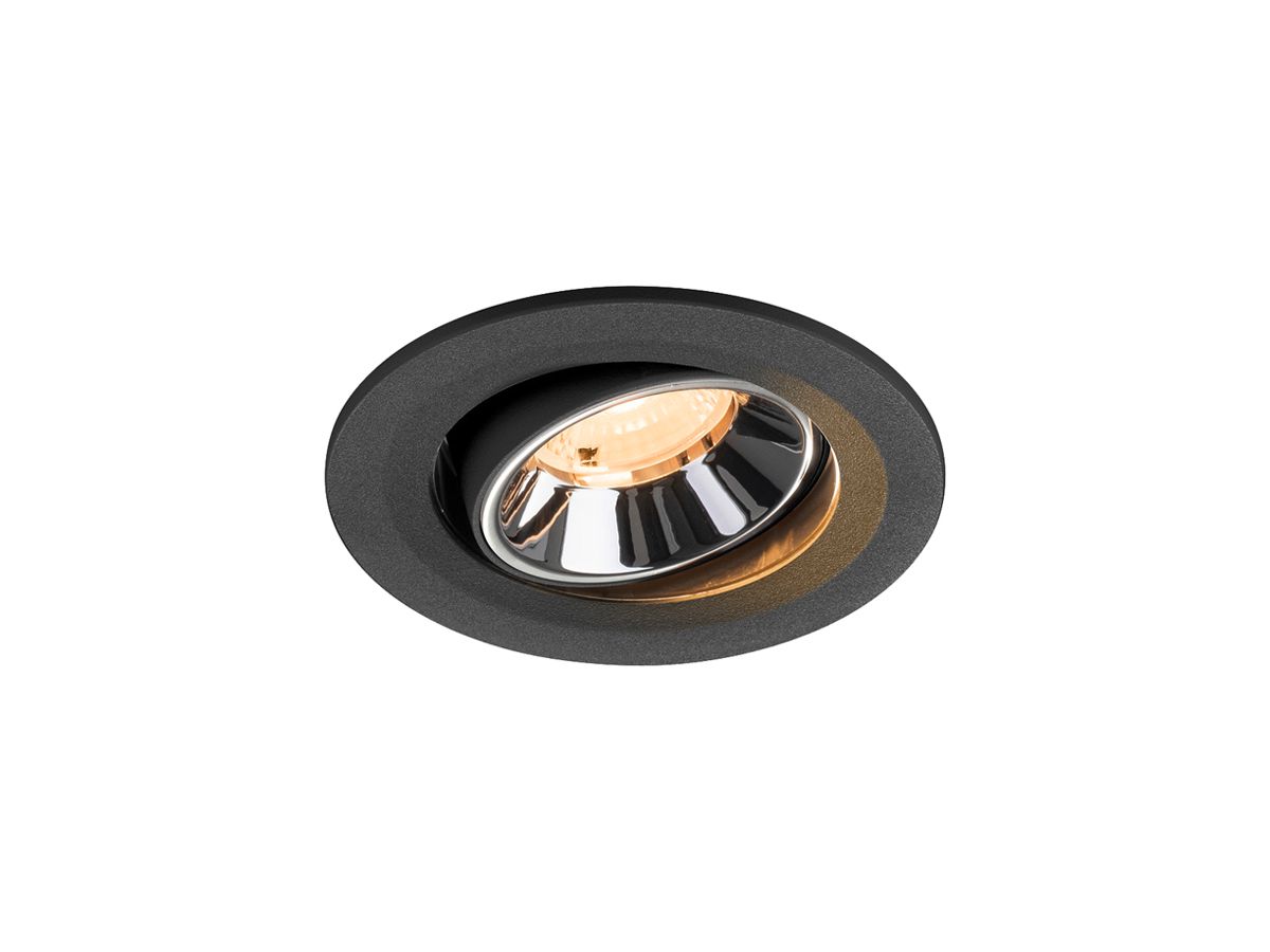 LED-Downlight SLV NUMINOS MOVE S 6.7W 1000lm 2700K MB DALI Ø90 sz/cr