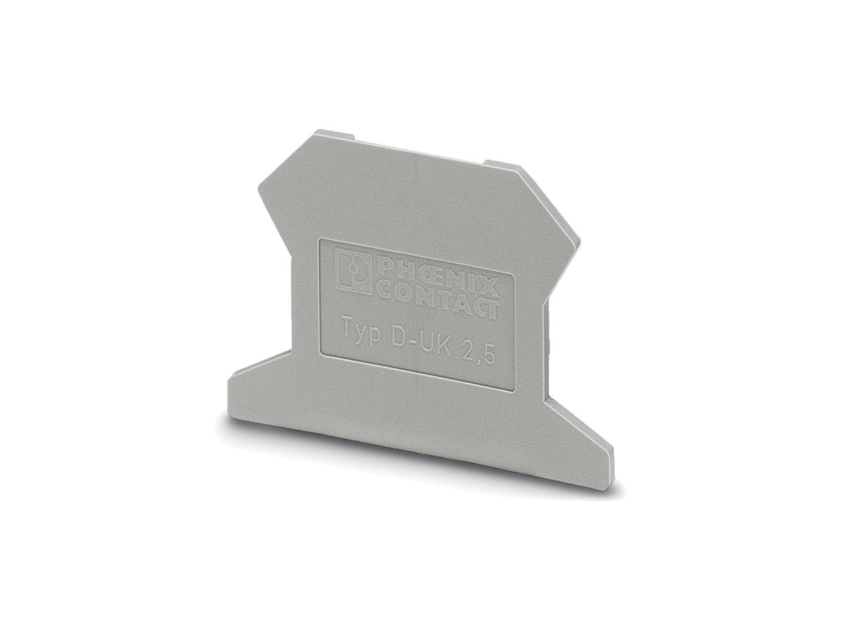 Abschlusswand Phoenix Contact D-UK 2.5mm² grau