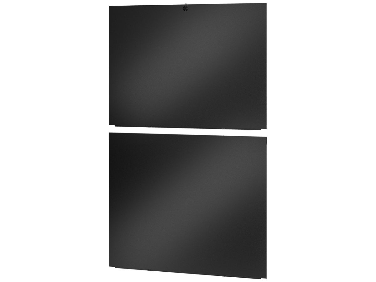 Seitenwand Easy Rack 42HE Tiefe 1200mm geteilt schwarz 2 Stück