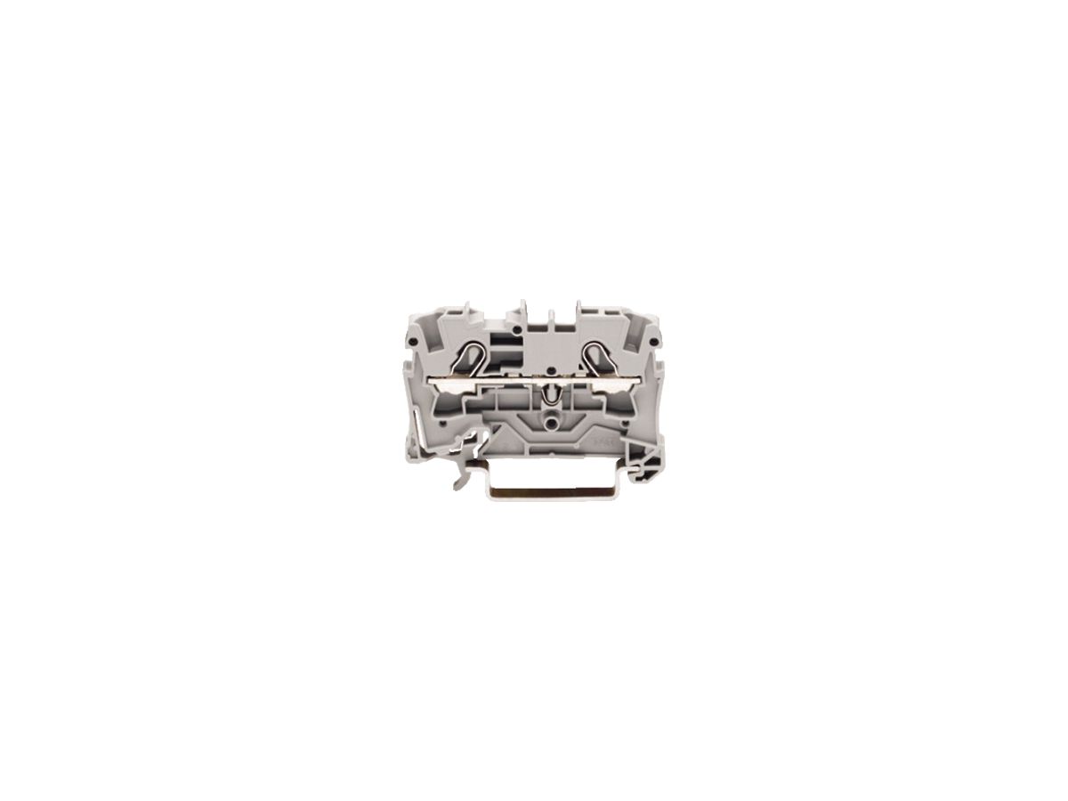 Durchgangsklemme WAGO TOPJOB-S 4mm² 2L grau Serie 2004