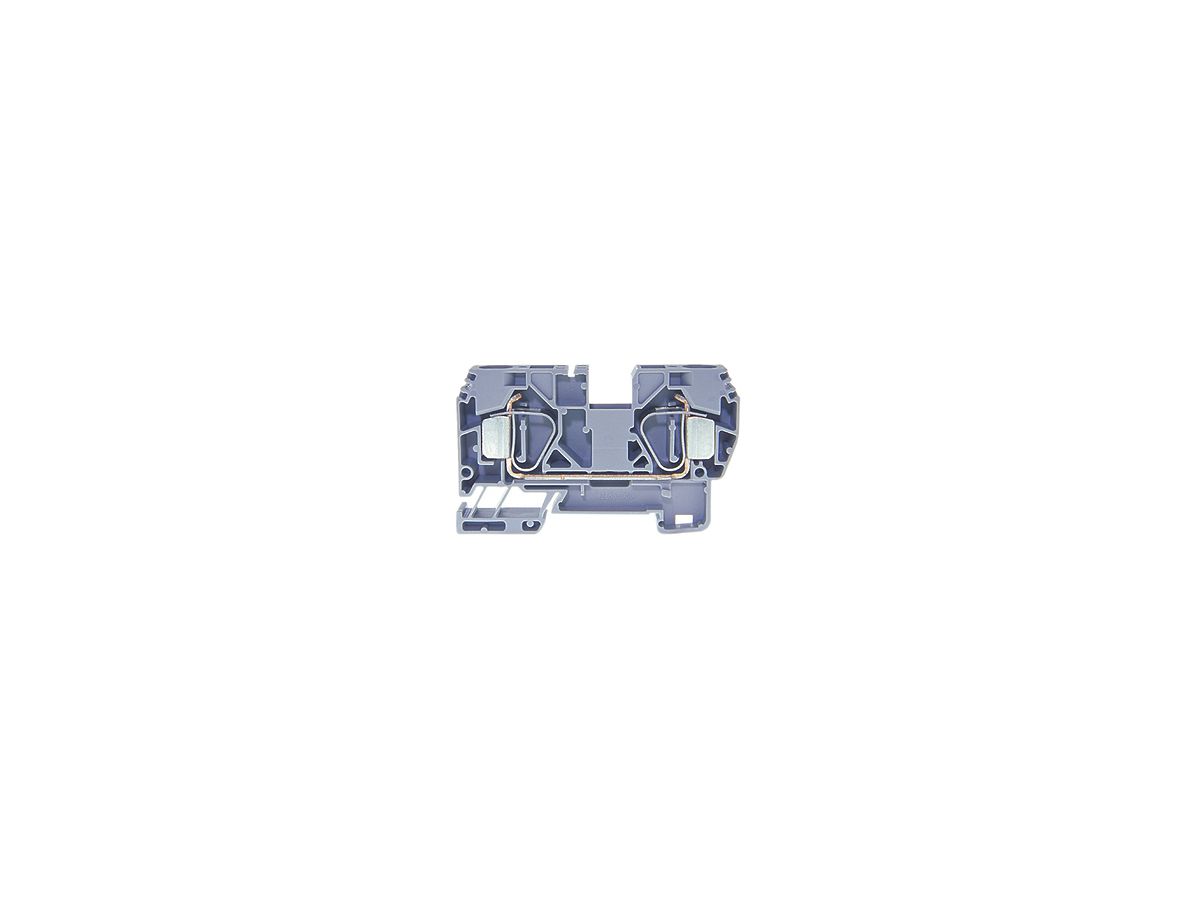 Durchgangs-Reihenklemme Woertz 2.5…16mm² 65A 600V Federzuganschluss 2×1 TH35 gu