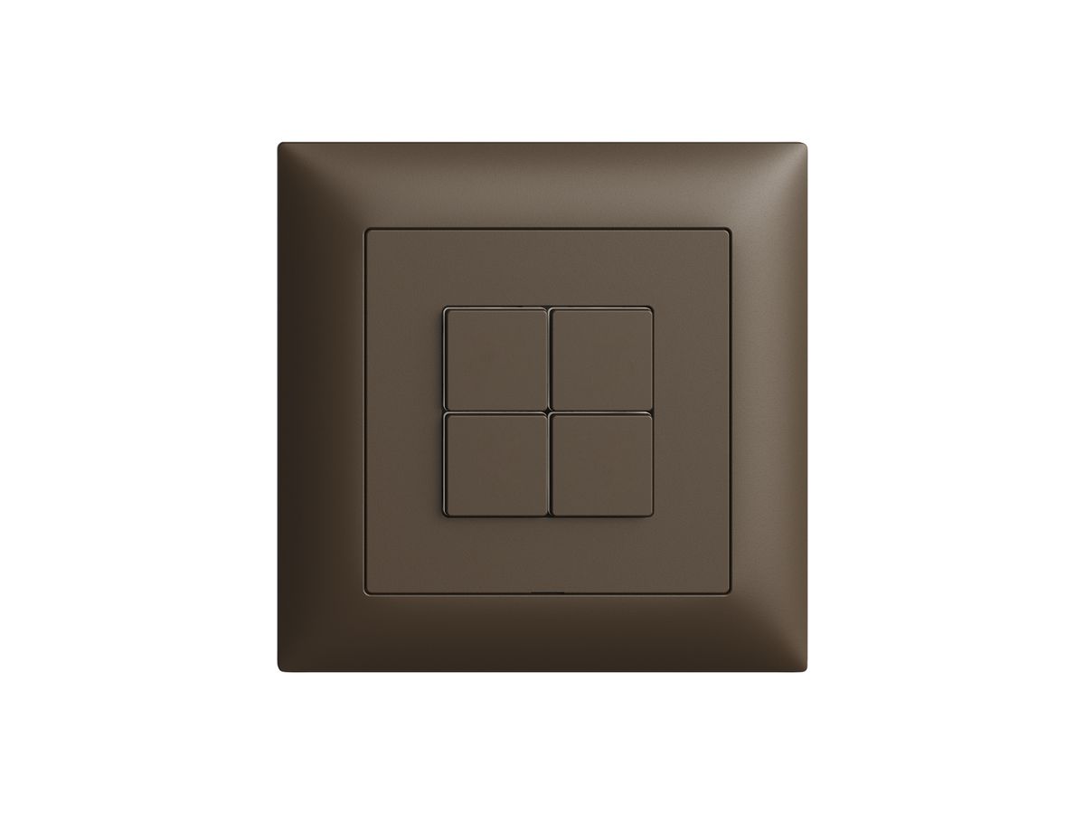 UP-Bedienaufsatz zu Druckschalter EDIZIOdue Wiser 88×88×35mm coffee