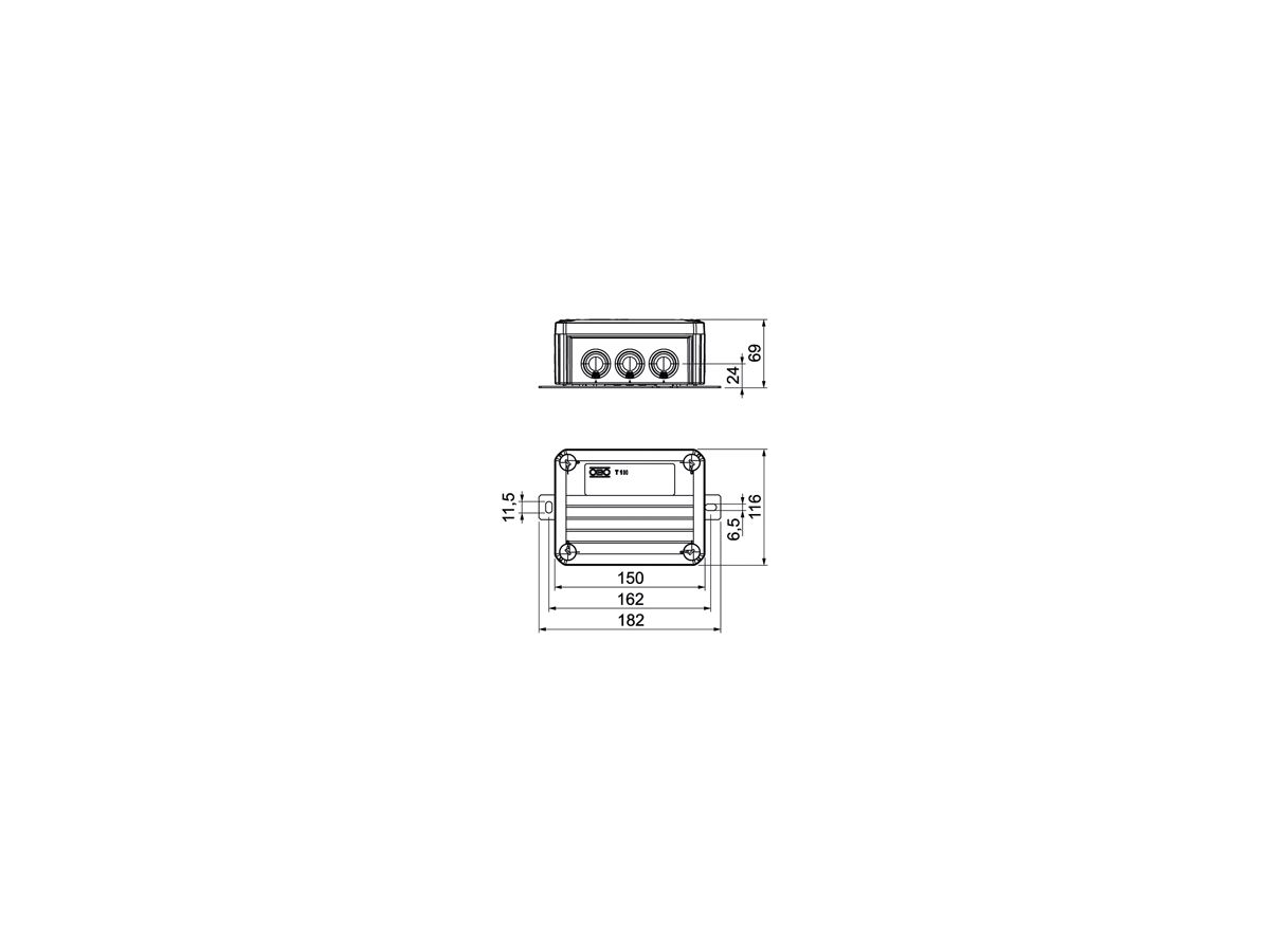 Kabelabzweigkasten Bettermann E30-E90 Doppelklemmen 150×116×67mm 5×6mm² or