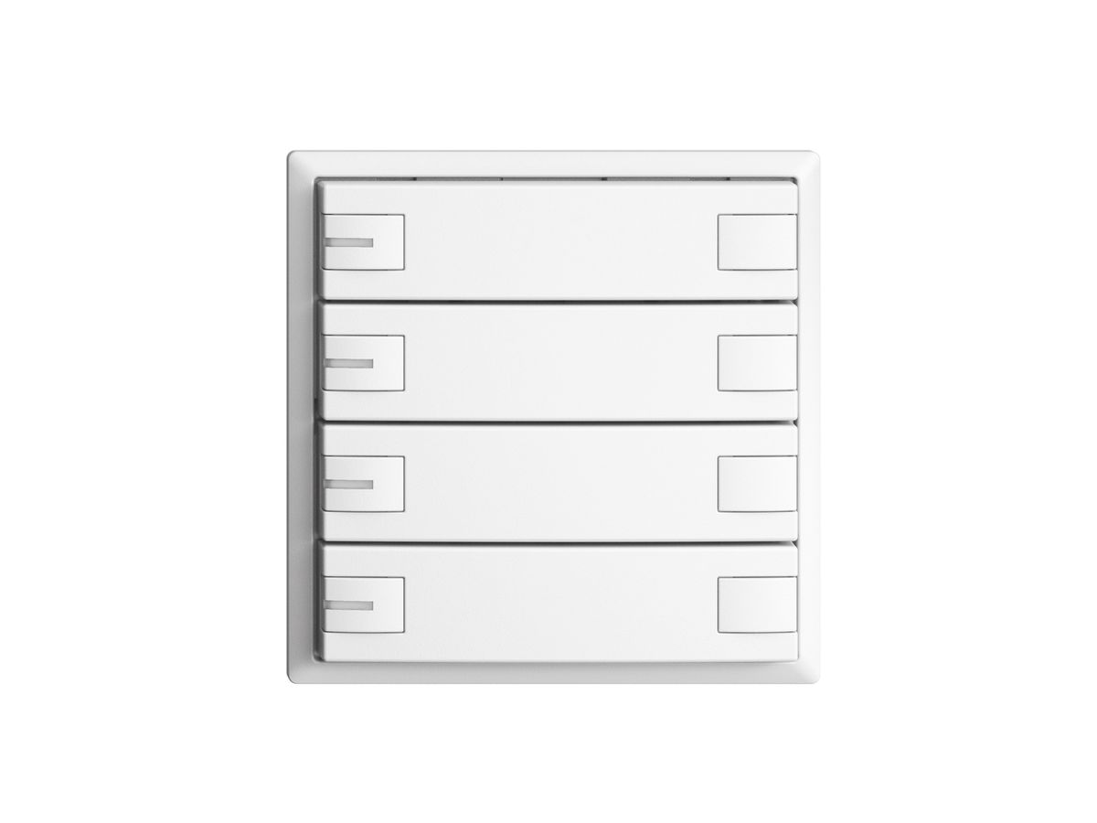 KNX-Taster RGB EDUE, 250mW, m.RGB-LED, 4×Taste, 2×Tastenb., ws