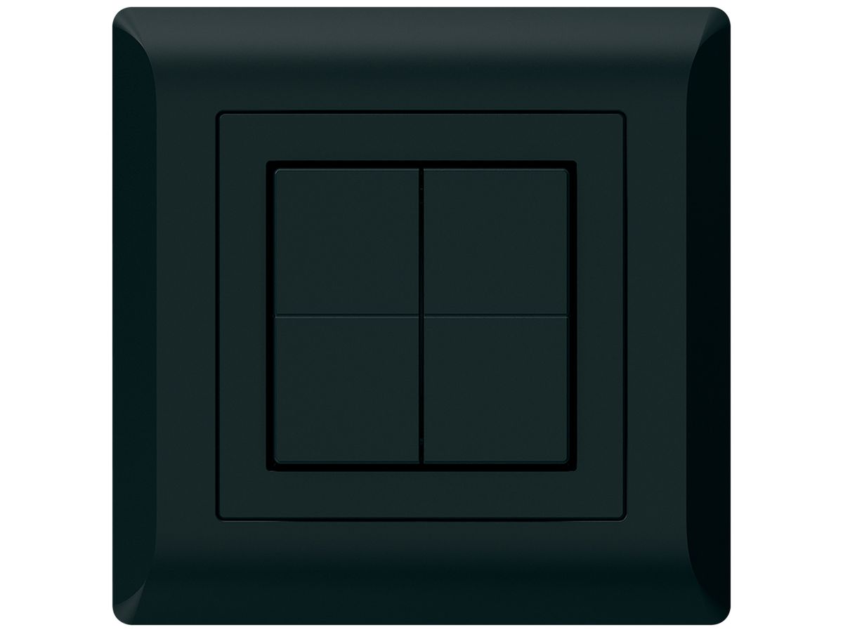 Funktaster Friends of Hue KLI, 4×, 92×92mm, klebend, schwarz