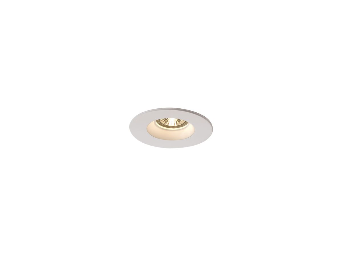 EB-Downlight SLV PLASTRA, GU10 35W Gips rund IP20 weiss