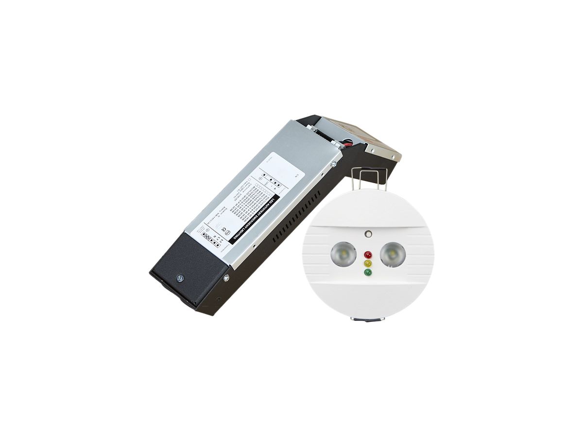 LED-Not-Spot CESP-C/W LED PE+T 2×3W, mit Autotest, 1h