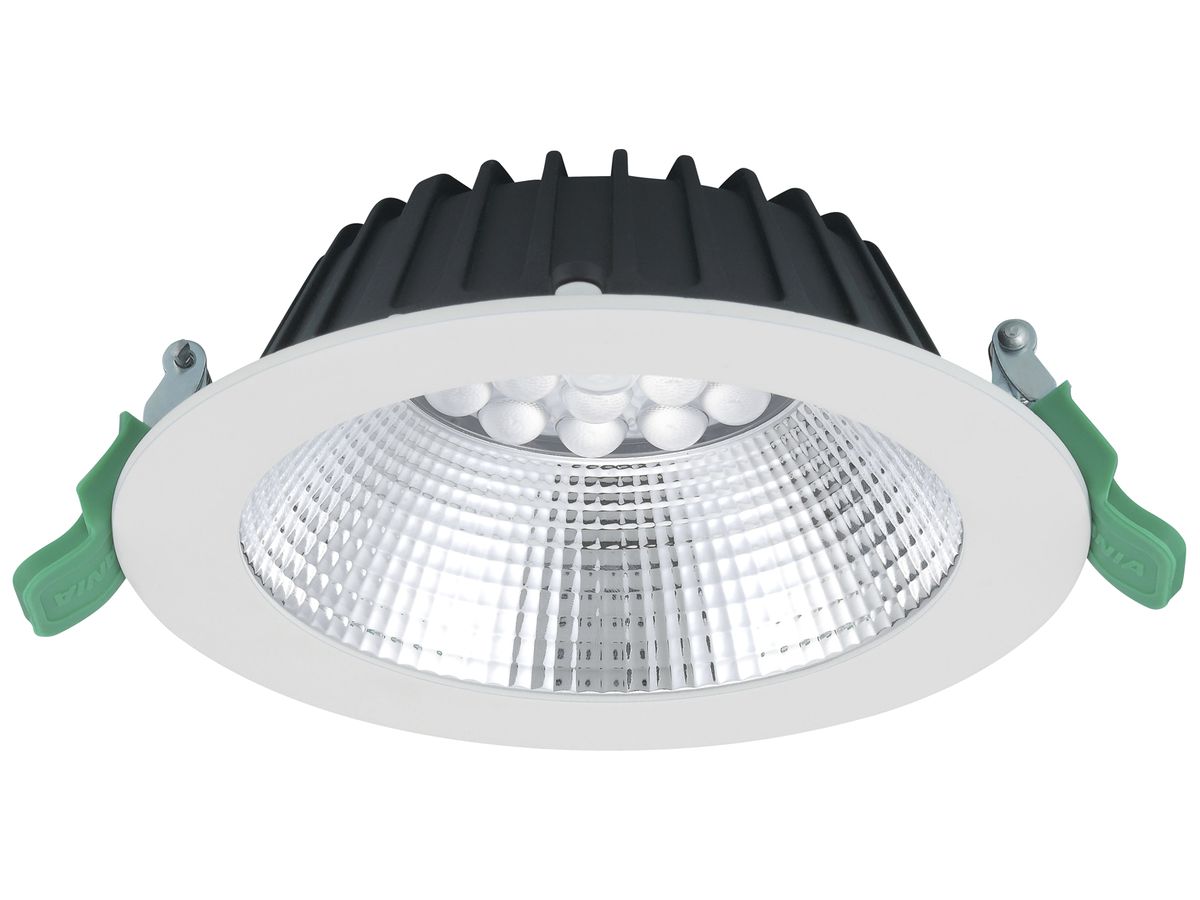 LED-Downlight Sylvania Insaver Slim IP44 UGR19 9.5W 1150lm 830 70° DALI Ø165mm