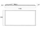 LED-Panelleuchte Sylvania Quantum 33W 4800…5800lm 840 IP54 1195×595mm weiss