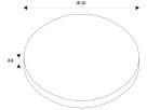 Leuchtenschirm SLV LALU ELYPSE Stahl Ø220×28mm schwarz Bronze unifarbig