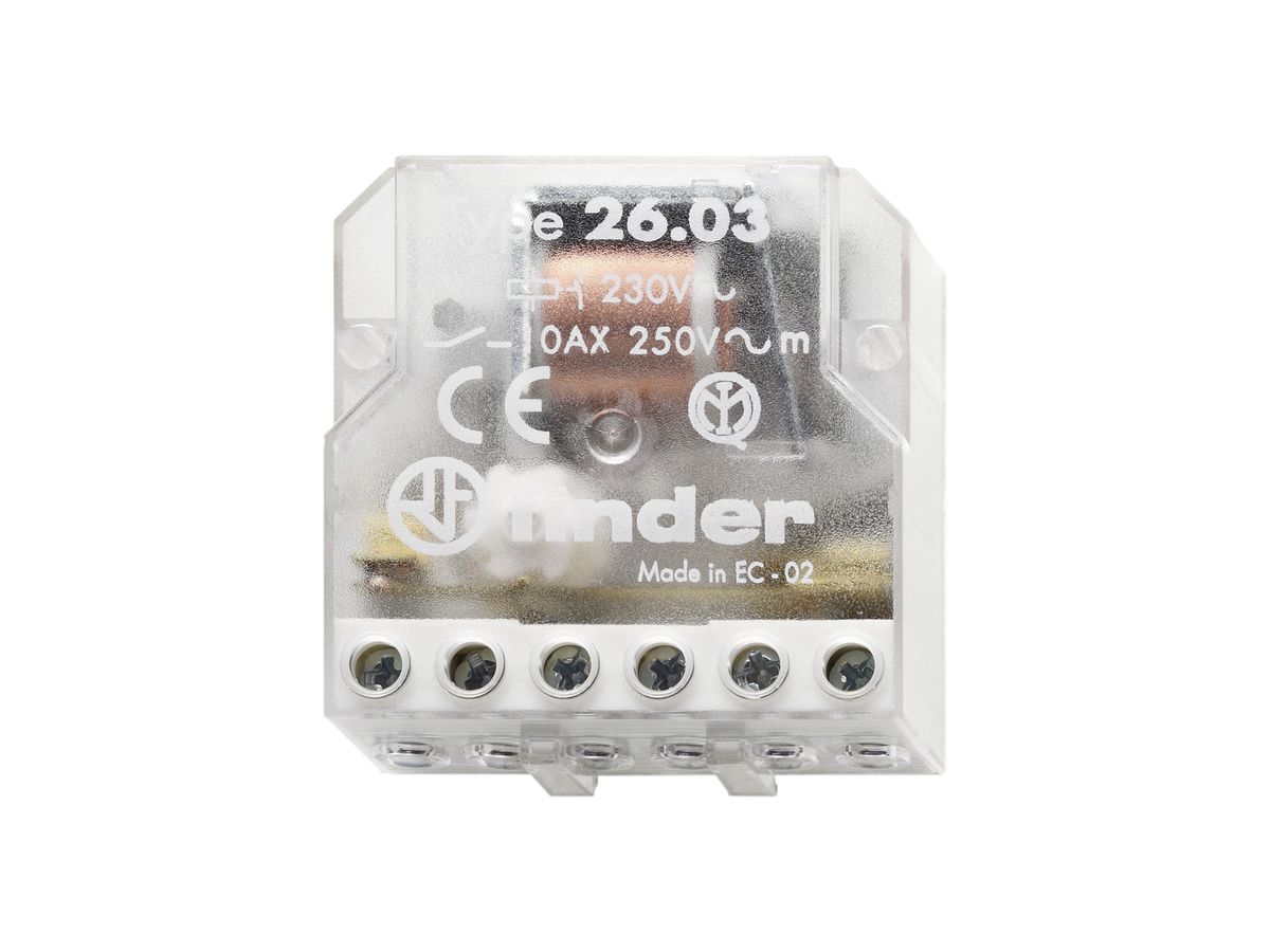Schrittschalter Finder 1NC+1NO 10A Aus An/An Aus, für 230VAC