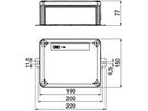 Kabelabzweigkasten Bettermann E30-E90 unbestückt 190×150×77mm or