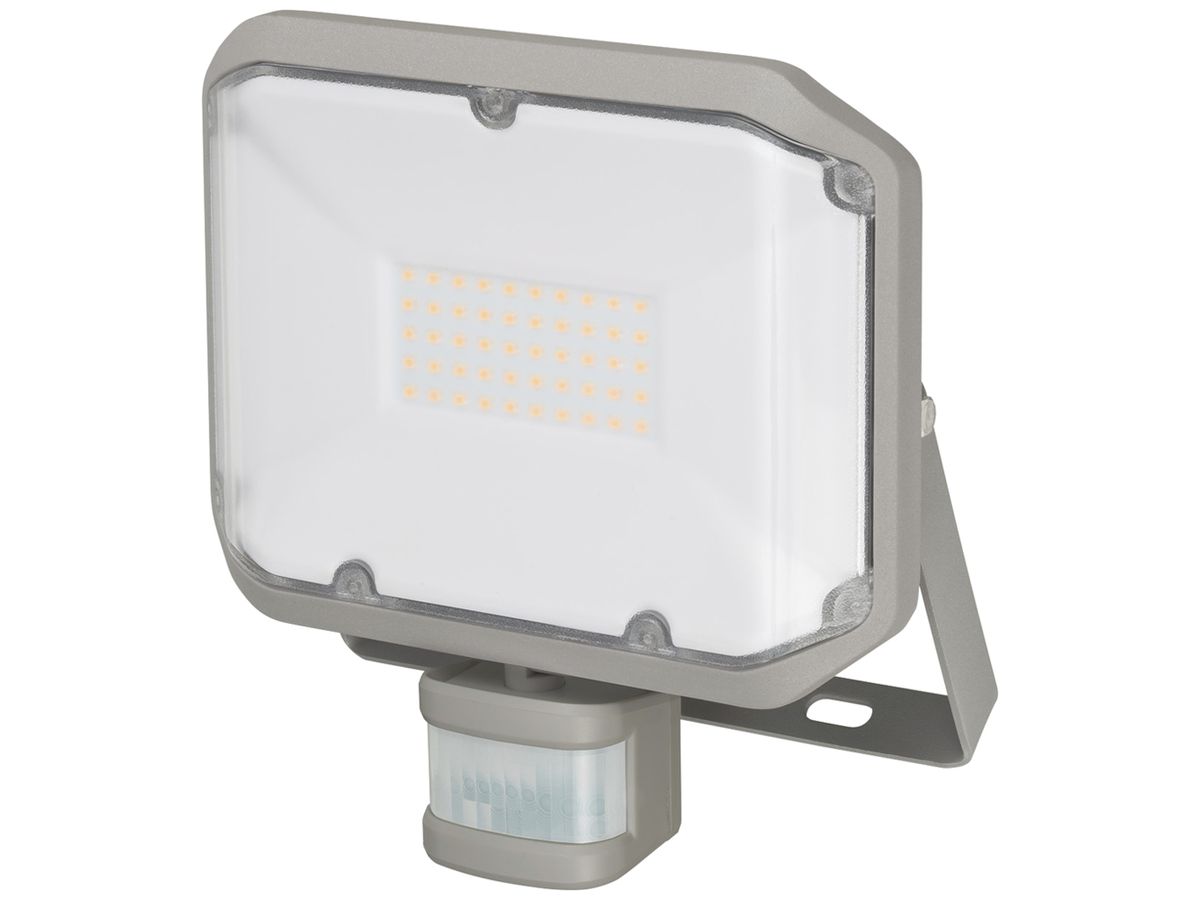 LED-Strahler AL 3050 PIR 30W 3110lm 3000K IP44 VWB 216×220mm grau
