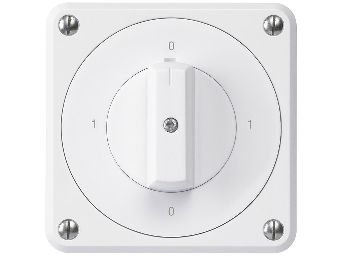 UP-Drehschalter robusto IP55 S0/1P weiss für Kombination