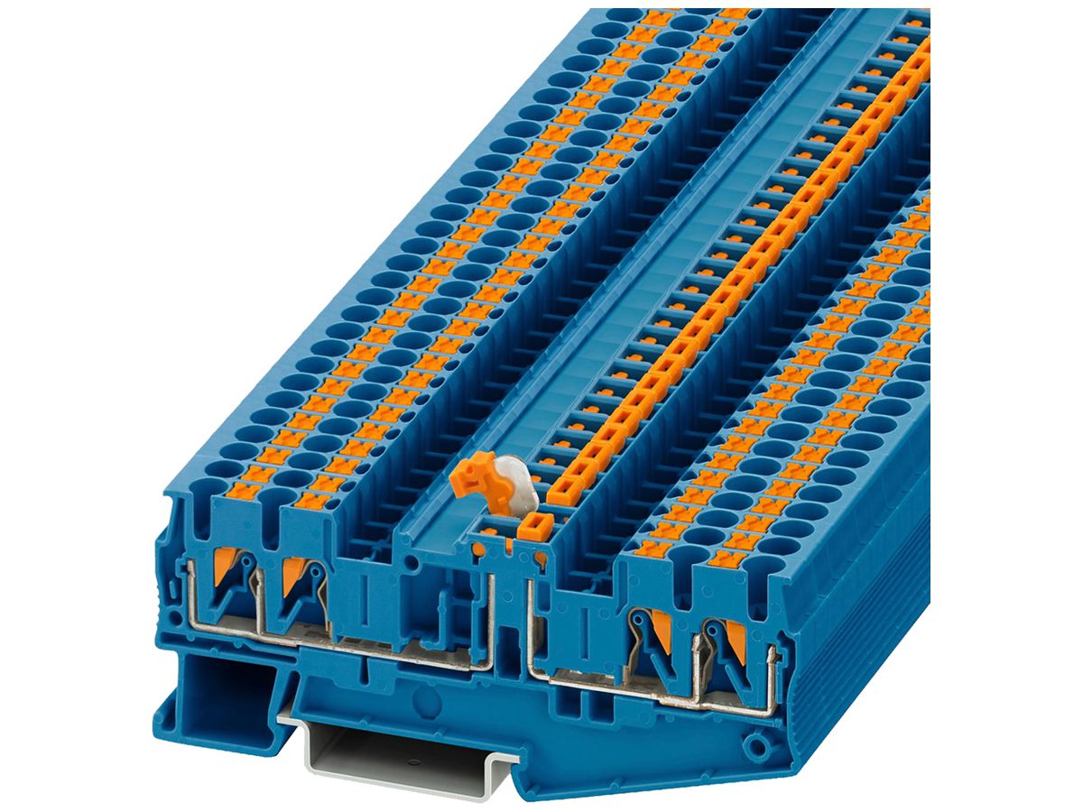 Messertrennklemme 0.14…4mm² 4×Push-In blau