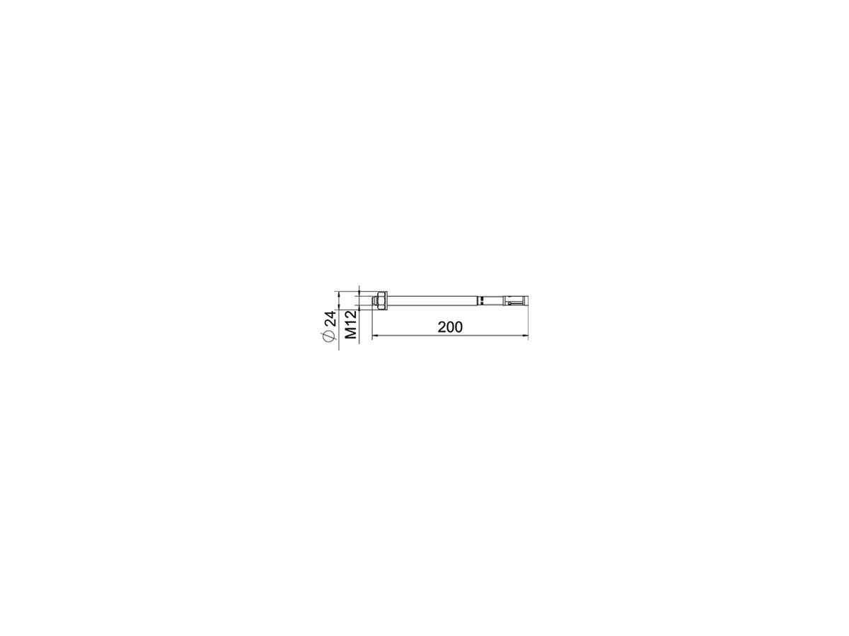Bolzenanker BET BZ3 M12×200mm (50…125mm) Stahl
