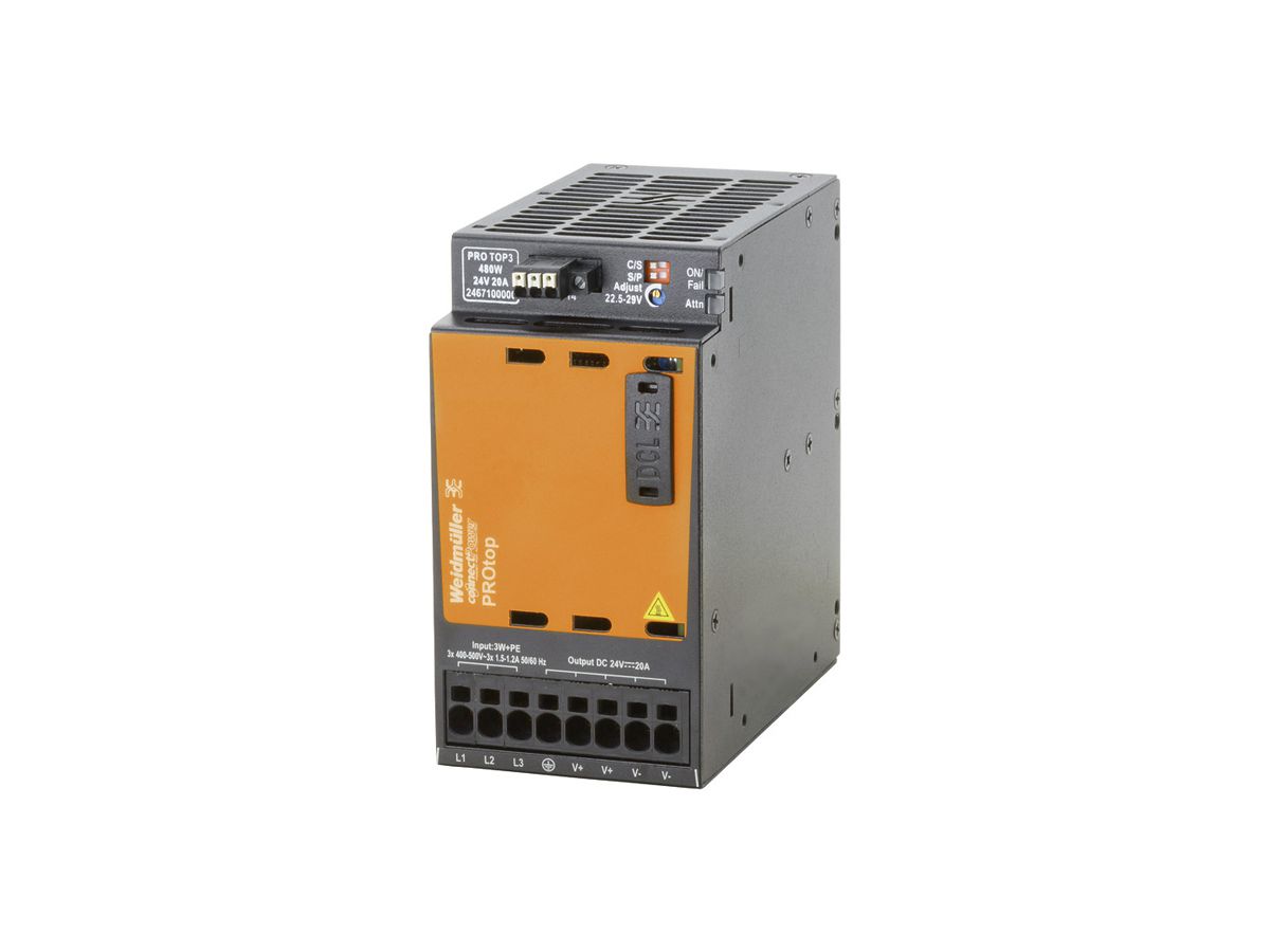 Schaltnetzgerät WM Connect Power PRO TOP3 480W 24VDC 20A