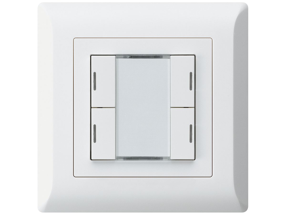 UP-Taster kallysto.line KNX 4×RGB LED s/e-link weiss